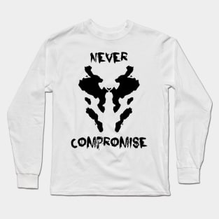 Rorschach Never Compromise Watchmen Long Sleeve T-Shirt